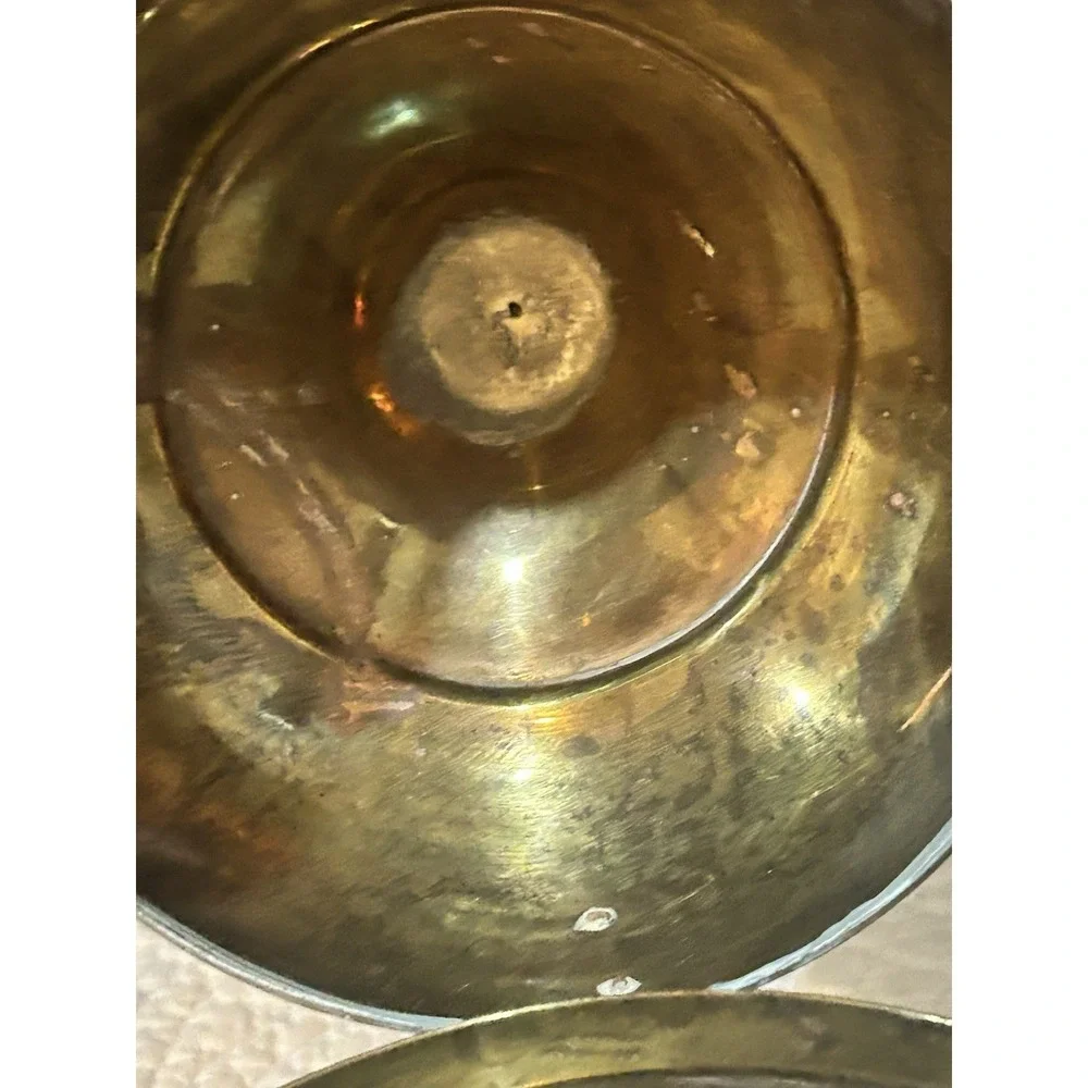 Antique Collectible Handcrafted Brass Islamic Pan Daan Box‎ Small Betel Nut Box